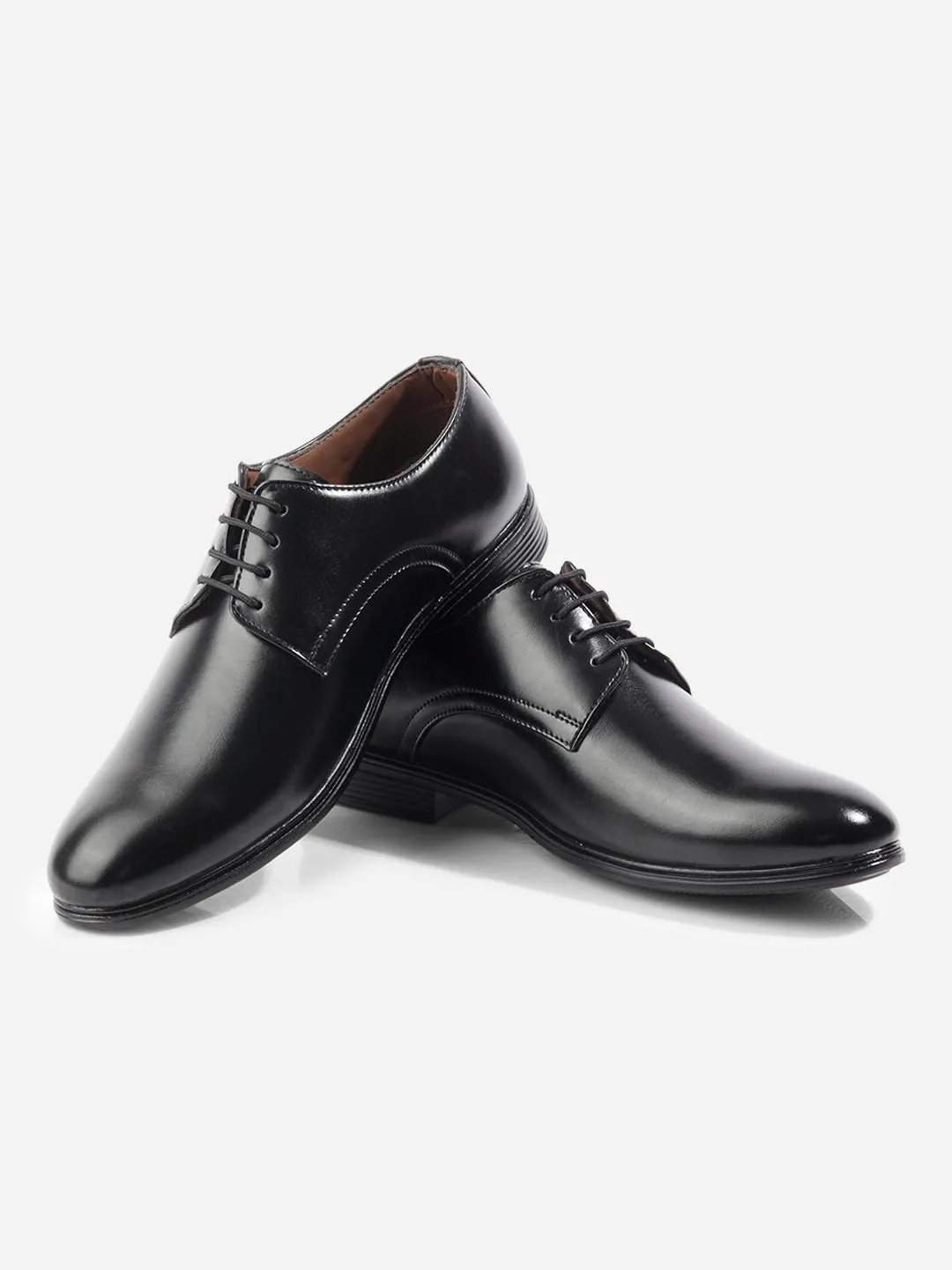 Men's Black Round Toe Lace Up Formal (IX1076)