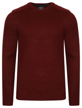 Minos Knitted Jumper in Oxblood - Kensington Eastside