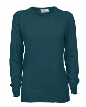 NEW FALL 24 - Women's Pure Cashmere Original Crew Neck Sweater Forest Green