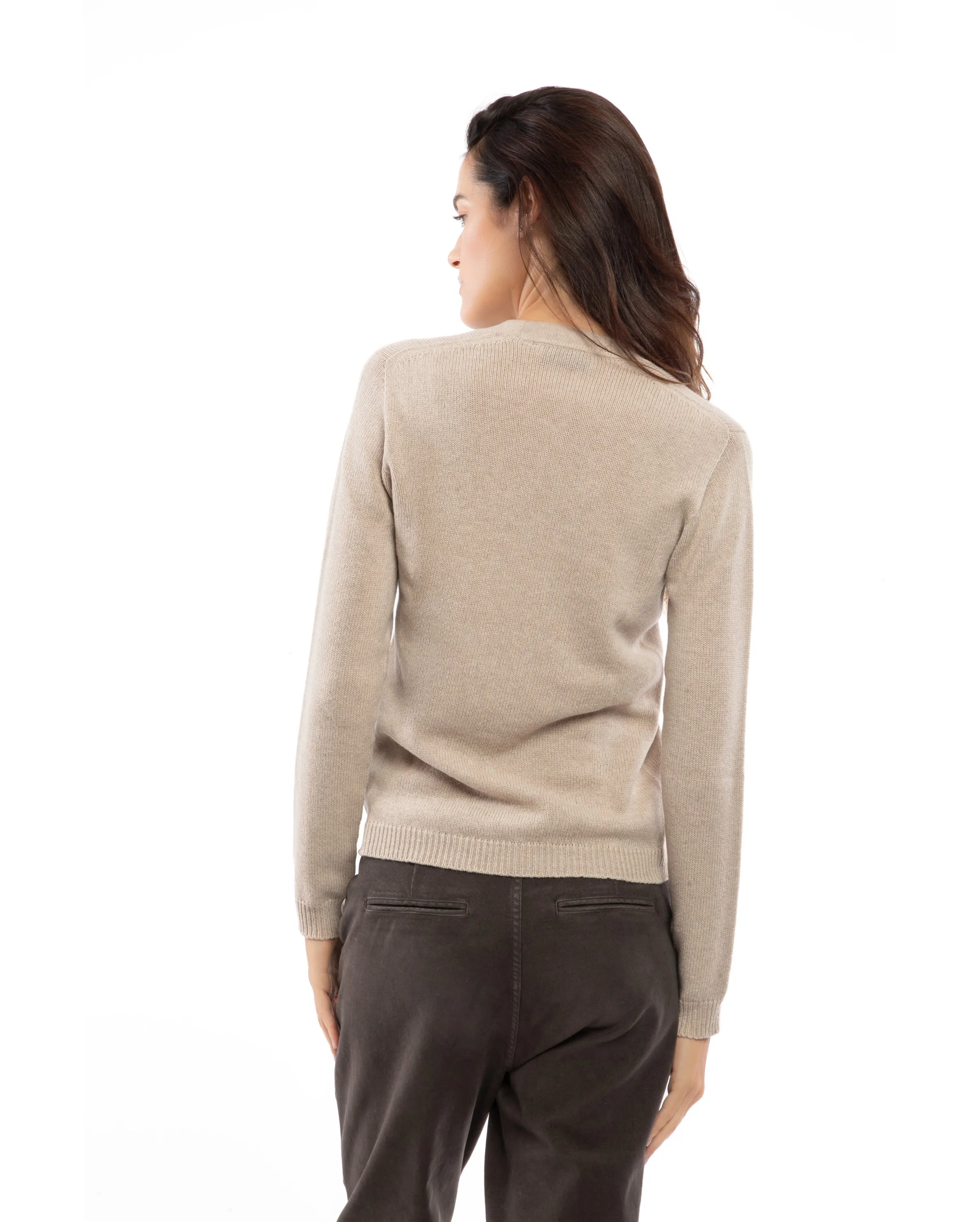 NEW FALL 24 - Women's Ultralight Cashmere Scoop Neck Melange Gray