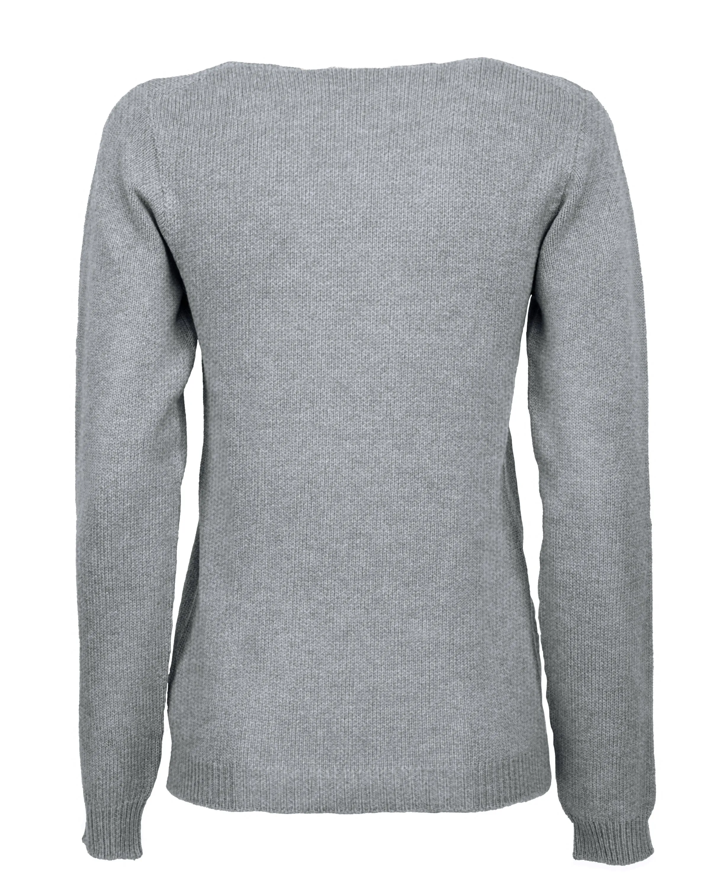 NEW FALL 24 - Women's Ultralight Cashmere Scoop Neck Melange Gray