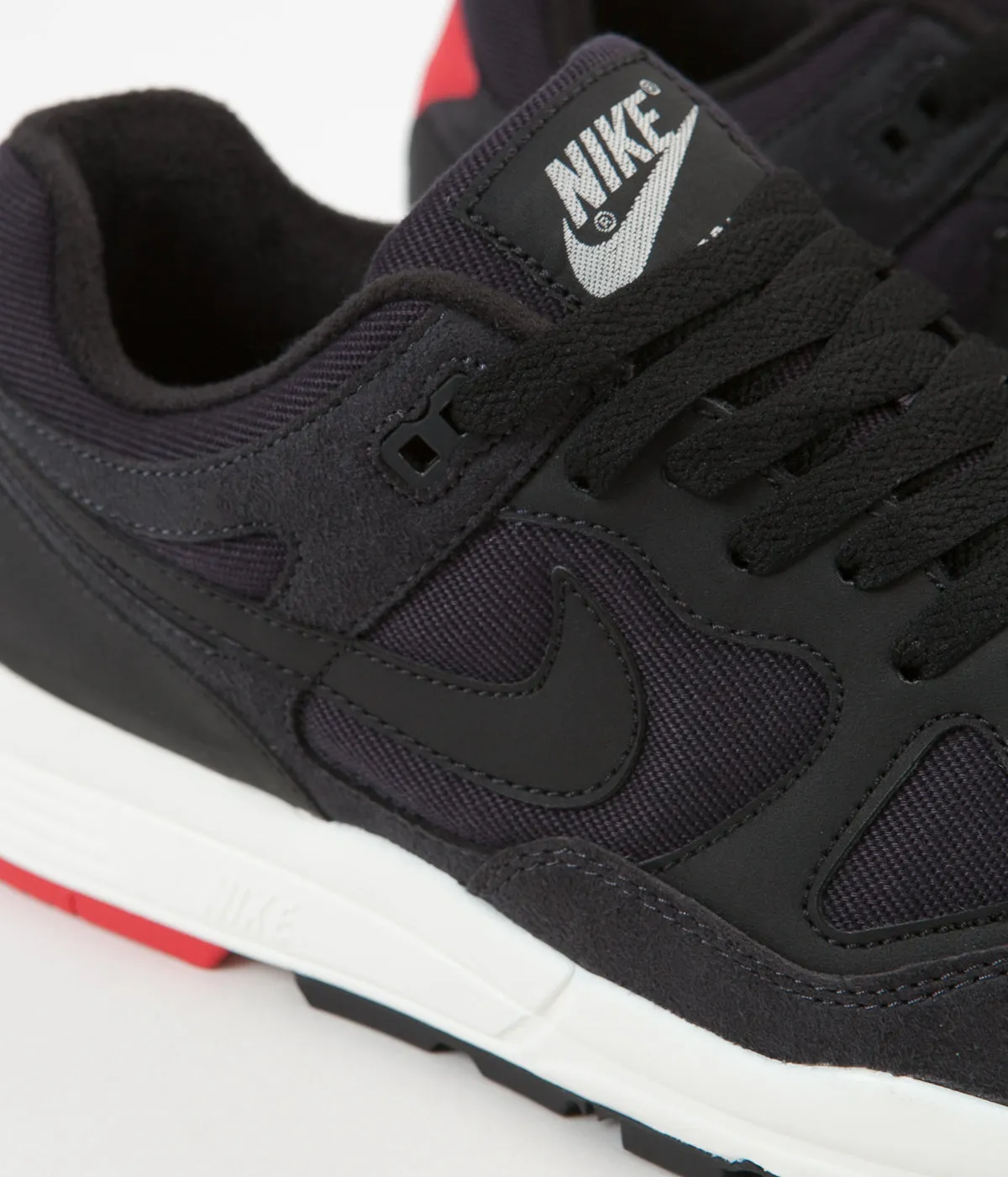 Nike Air Span II SE Shoes - Oil Grey / Black - University Red - Sail