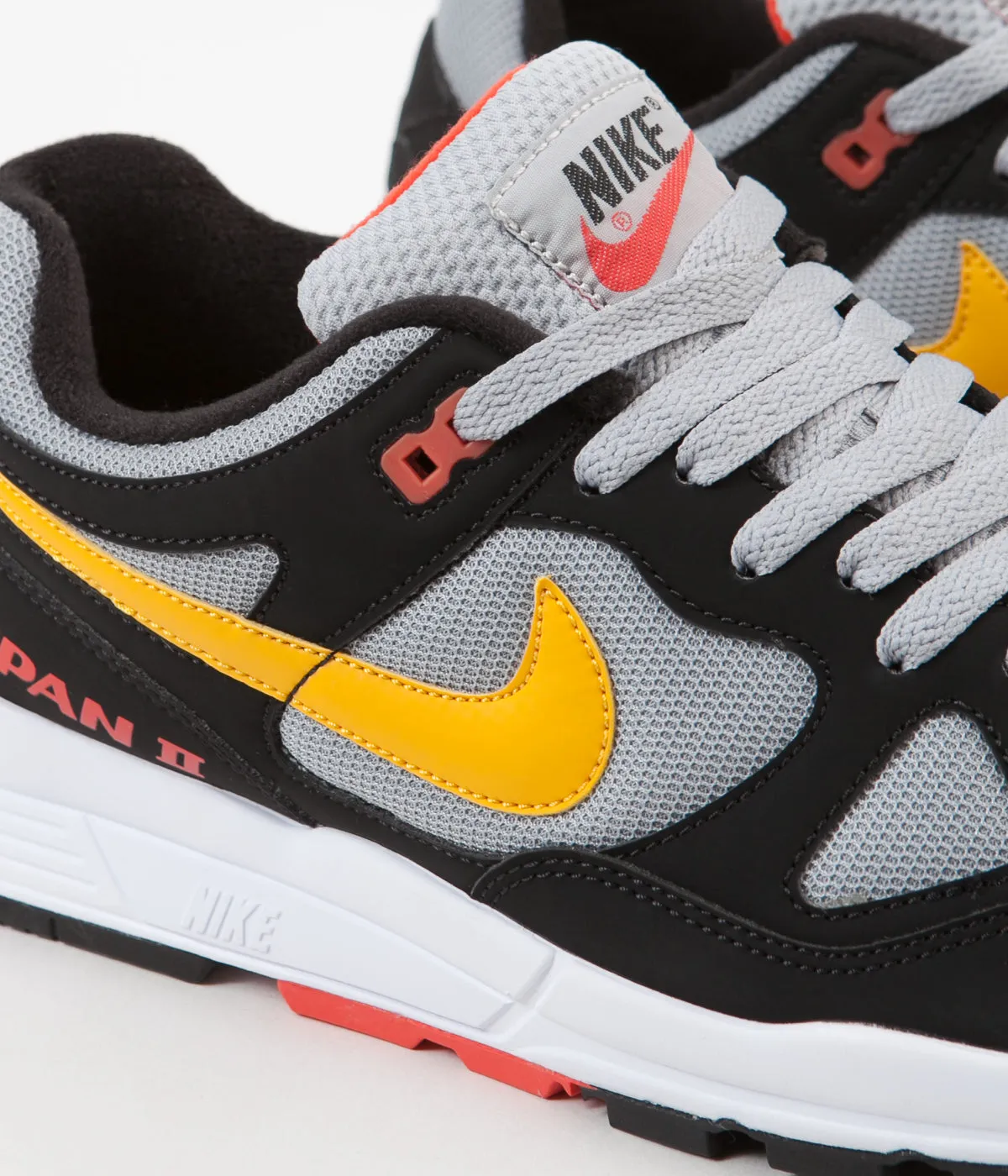 Nike Air Span II Shoes - Black / Yellow Ochre - Wolf Grey