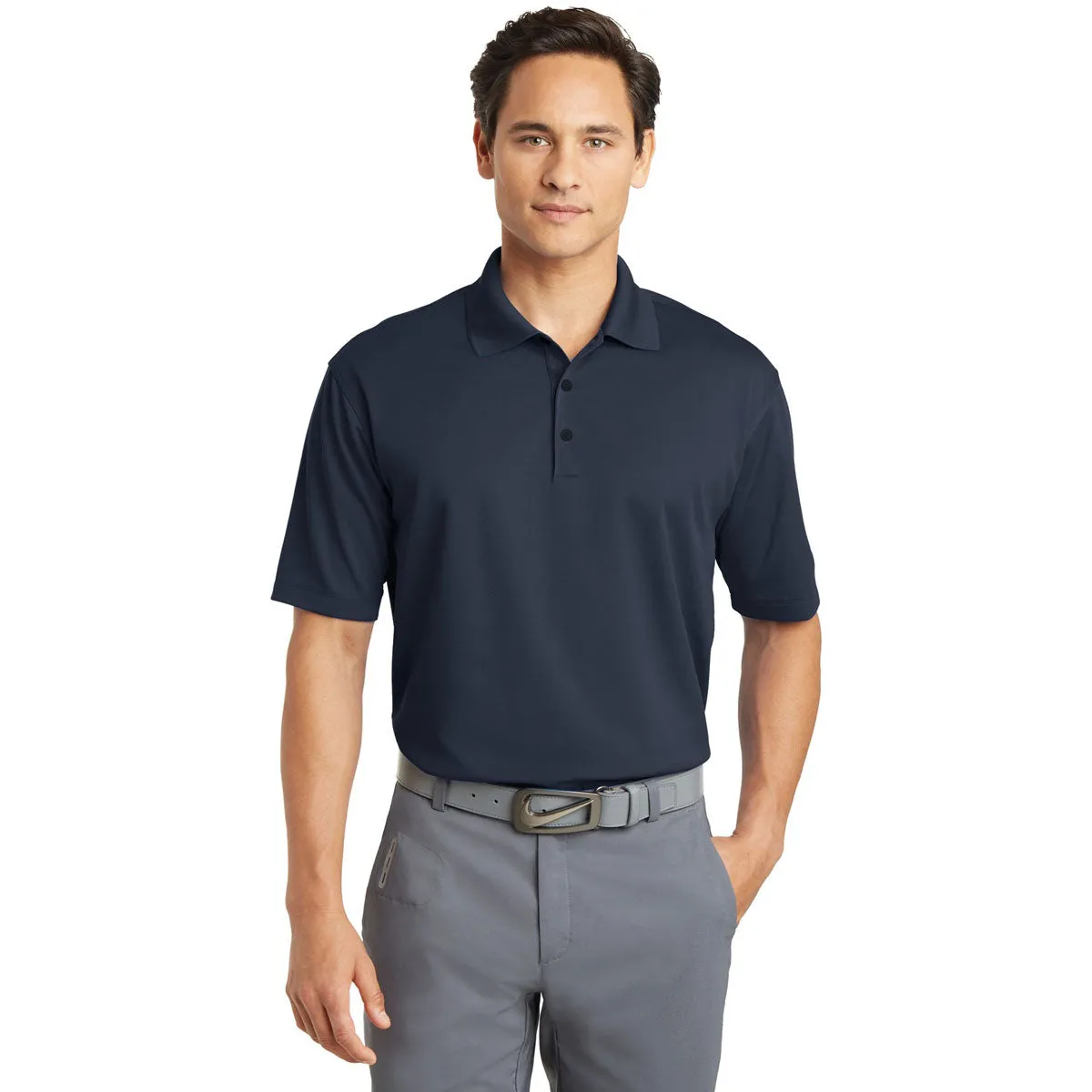 Nike Men's Navy Dri-FIT Micro Pique Polo