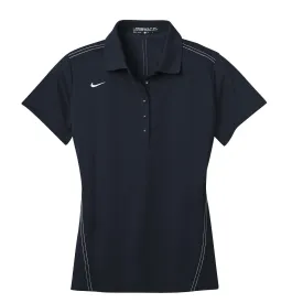 Nike Women's Midnight Navy Dri-FIT Short Sleeve Sport Swoosh Pique Polo