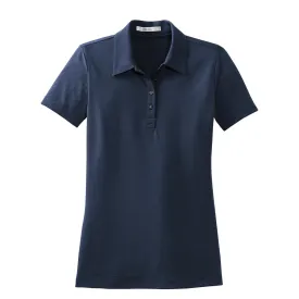 Nike Women's Midnight Navy Sphere Dry Short Sleeve Diamond Polo