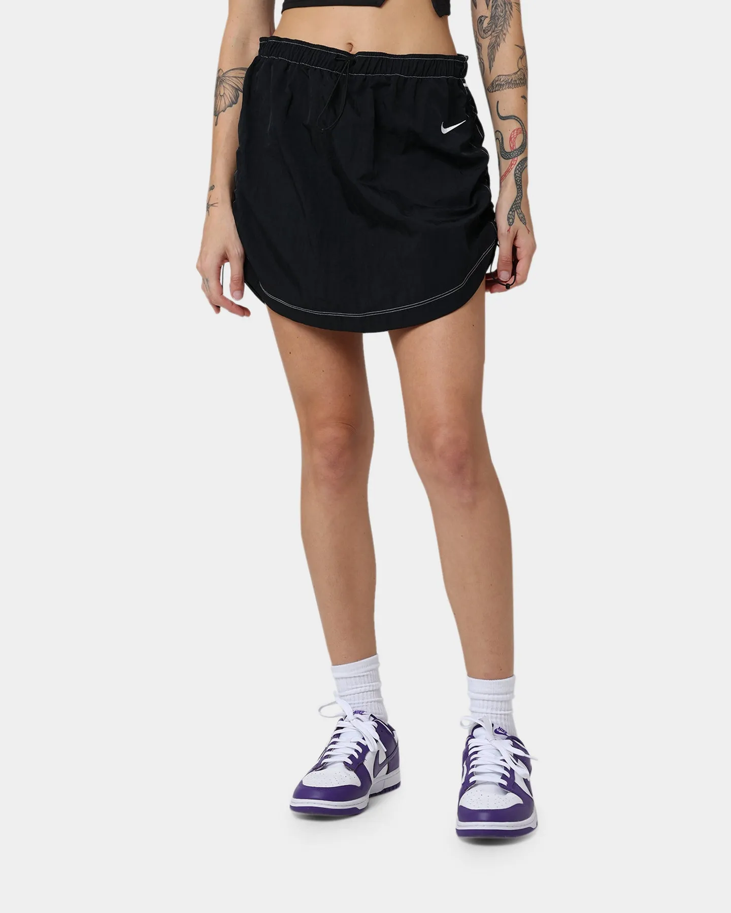 Nike Women's Sportwear Woven High-Rise Skirt Black/White