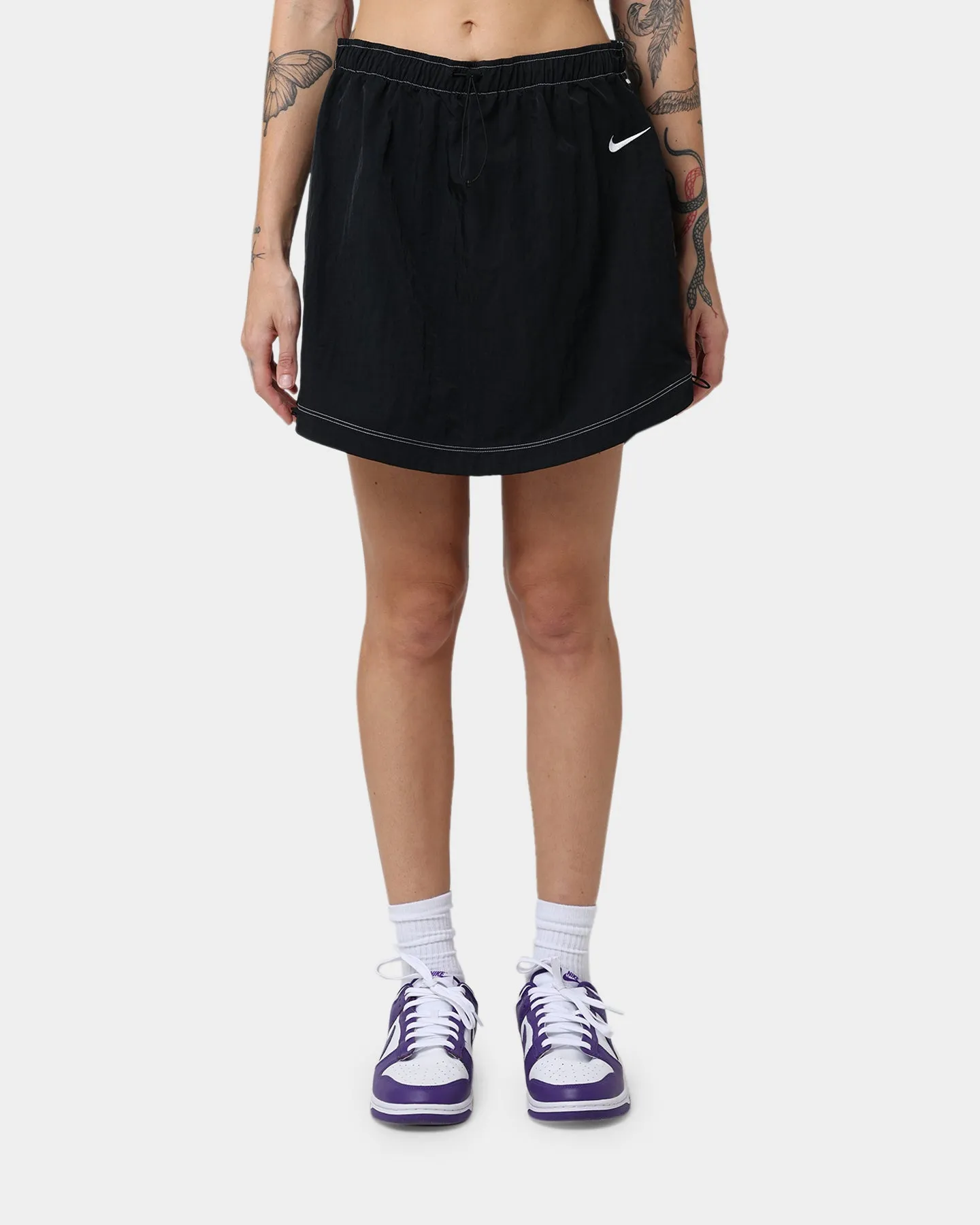 Nike Women's Sportwear Woven High-Rise Skirt Black/White