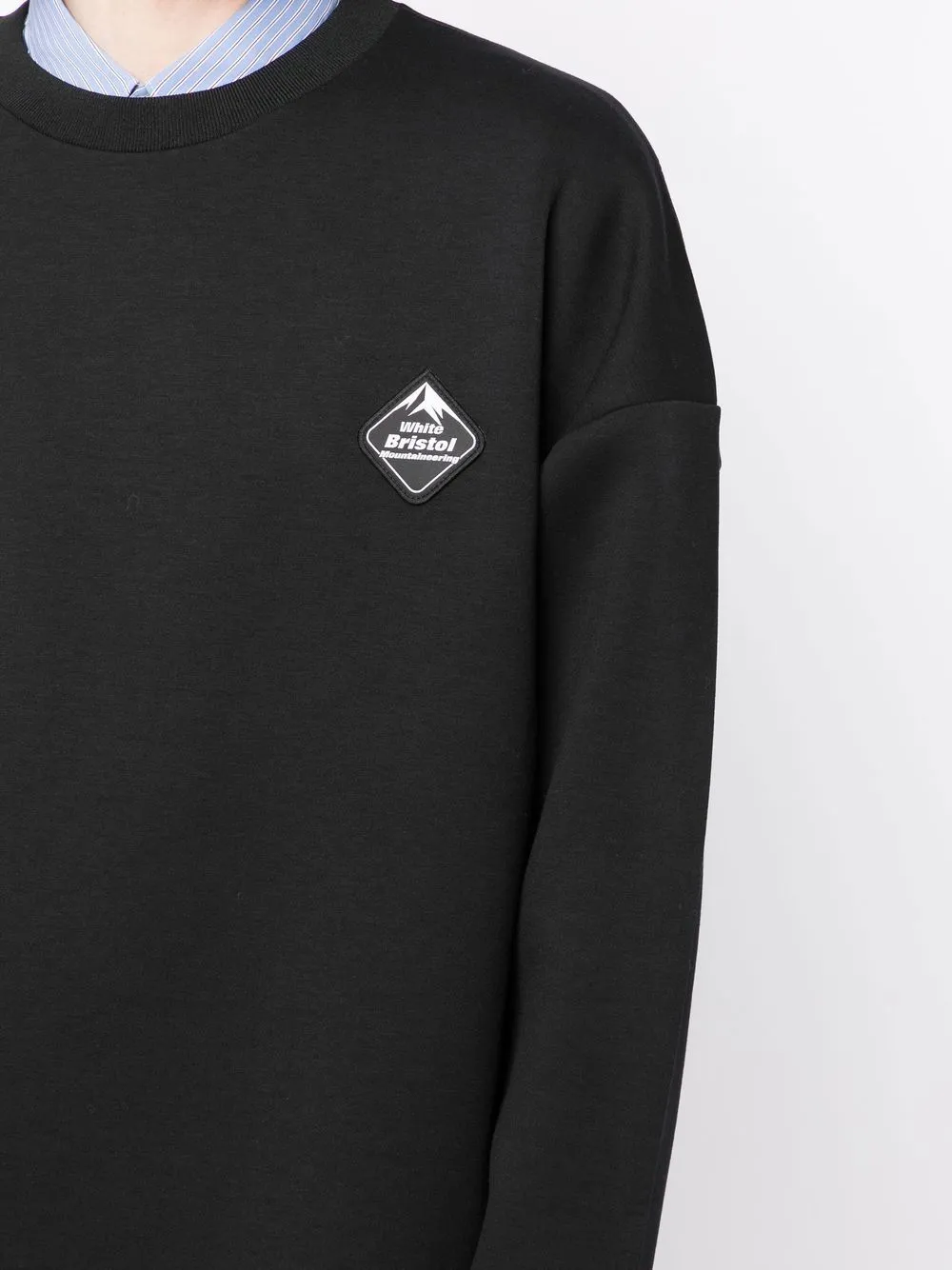 Patch-Detail Crew-Neck Sweatshirt