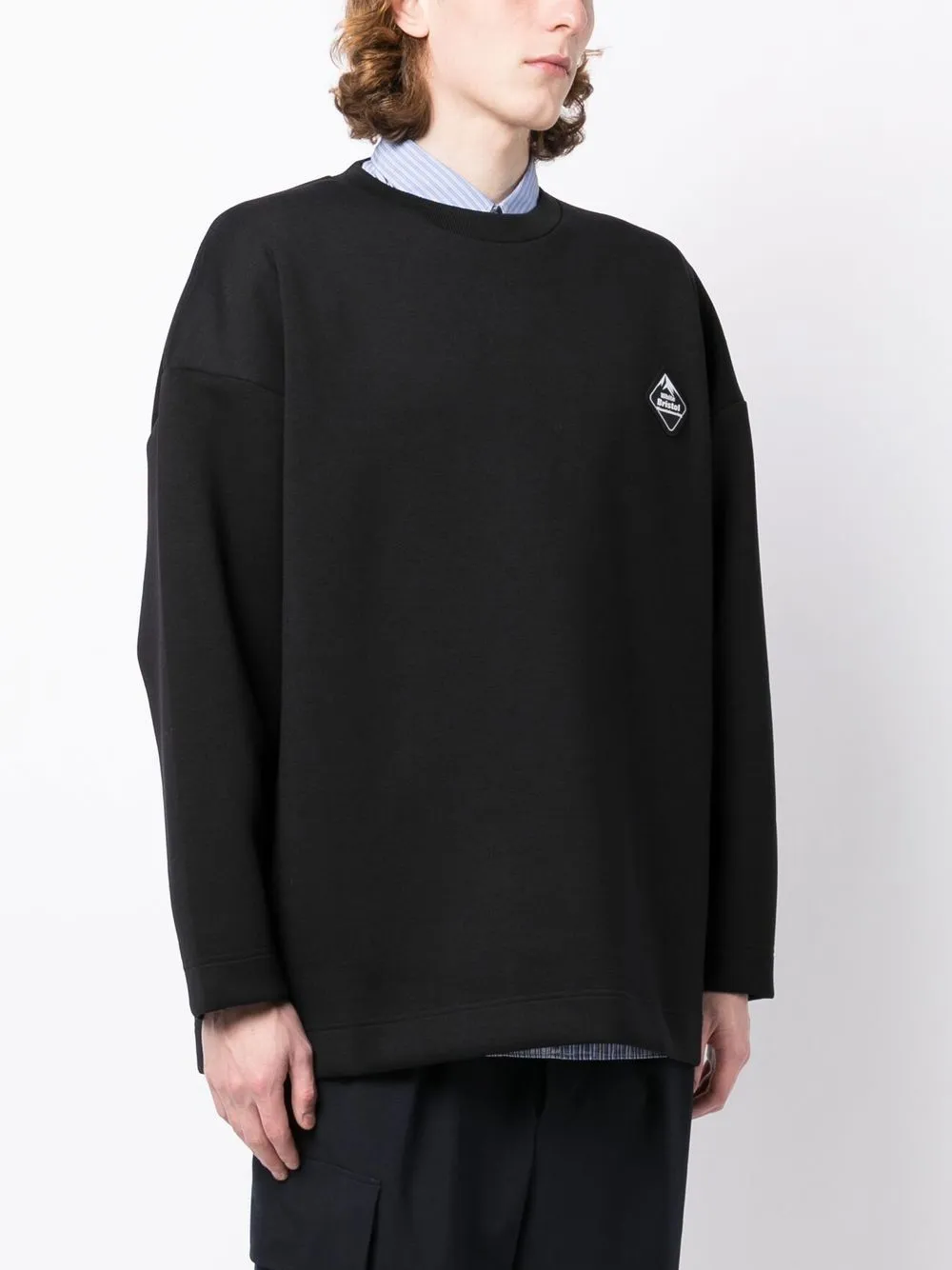 Patch-Detail Crew-Neck Sweatshirt