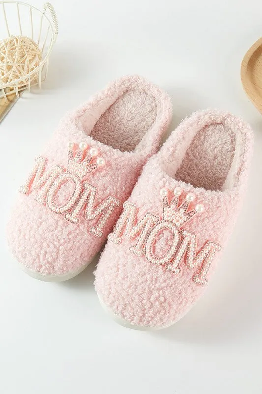 Pearl MOM Home Indoor Floor Slippers - Pink or Ivory