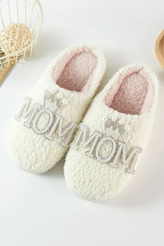 Pearl MOM Home Indoor Floor Slippers - Pink or Ivory