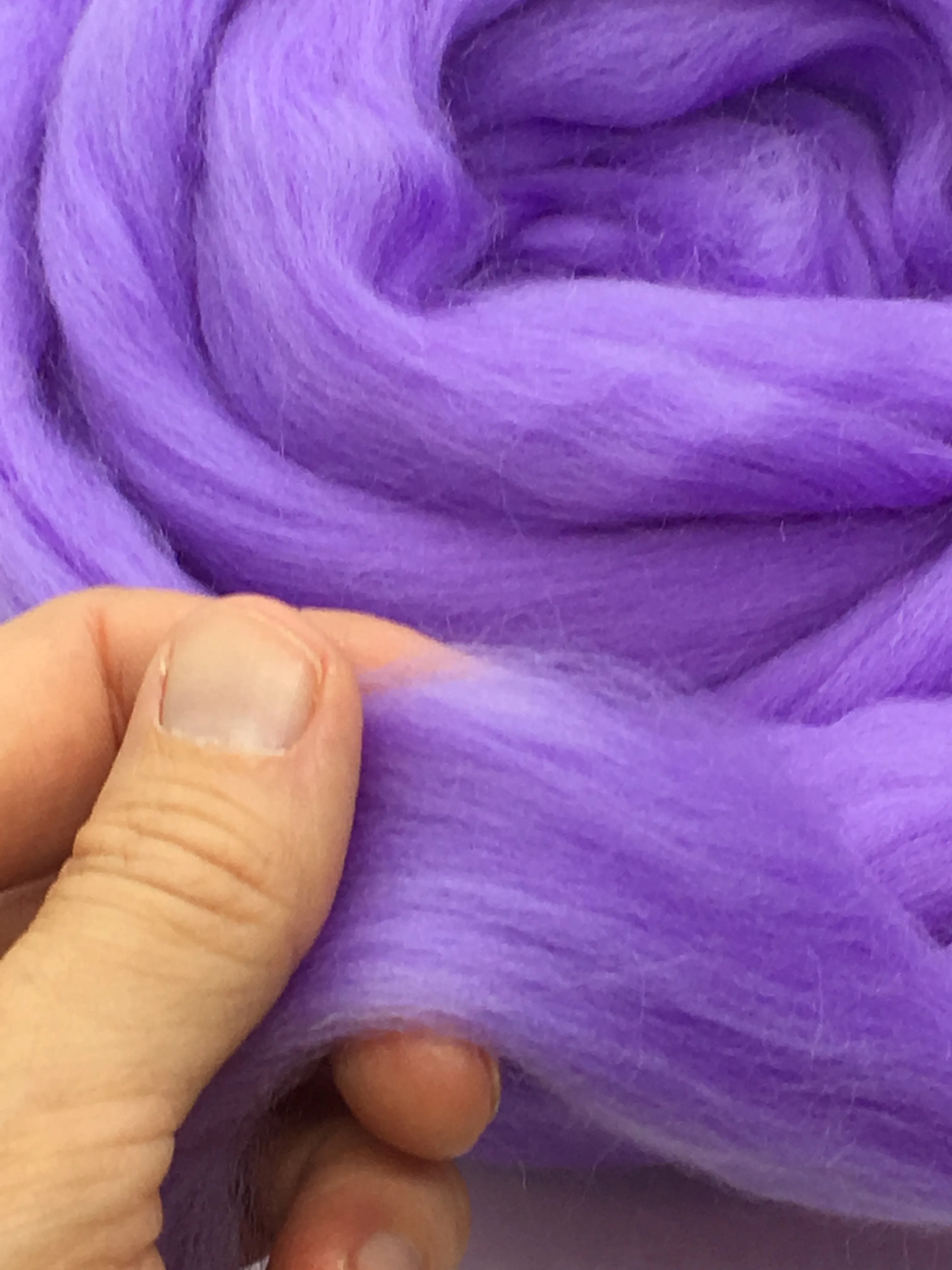 Periwinkle Purple Wool Roving