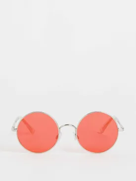 Pink round sunglasses