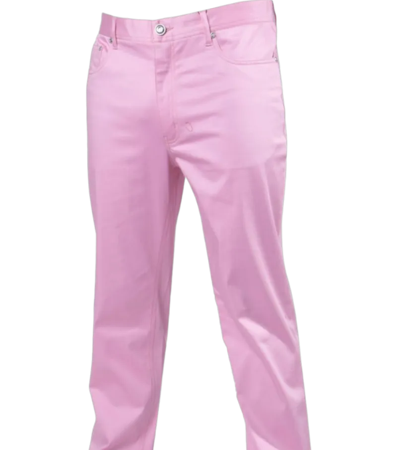 Prestige Pink Men's Jeans Classic-Fit Stretch Material