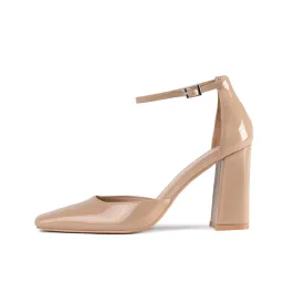 RAID Joycee Block Heels in Nude