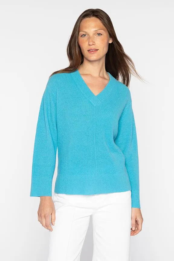 Rib Easy Vee Sweater