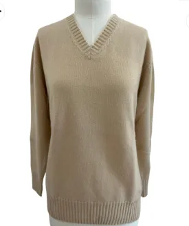 RICHARD GRAND~ V neck 2 ply sweater