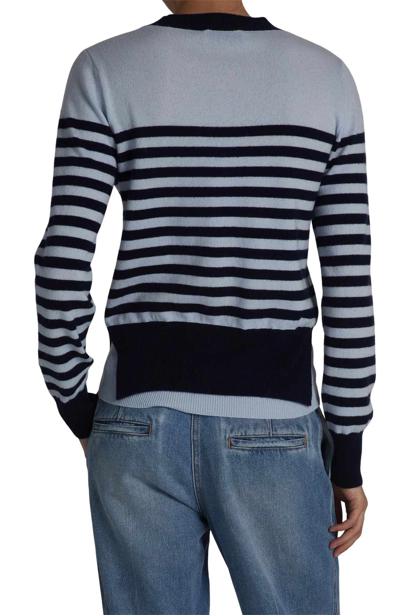 Saint Art Baret Striped Sweater in Skyway-Navy Stripe