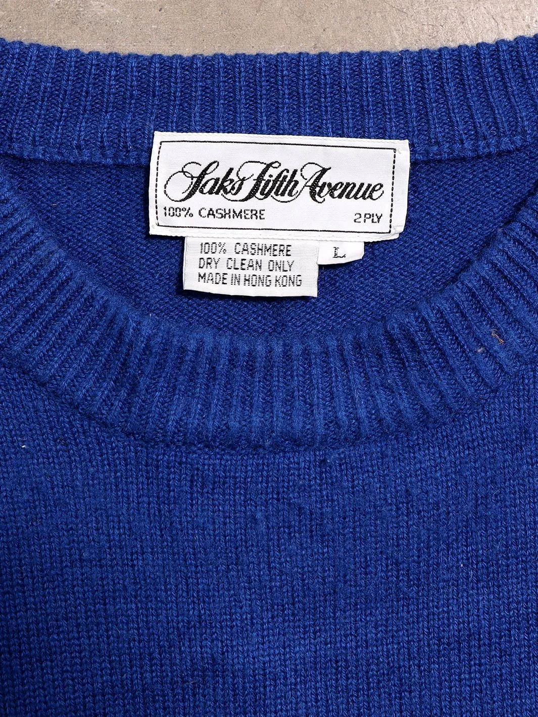 Saks Fifth Avenue Vintage Cashmere Sweater (L)