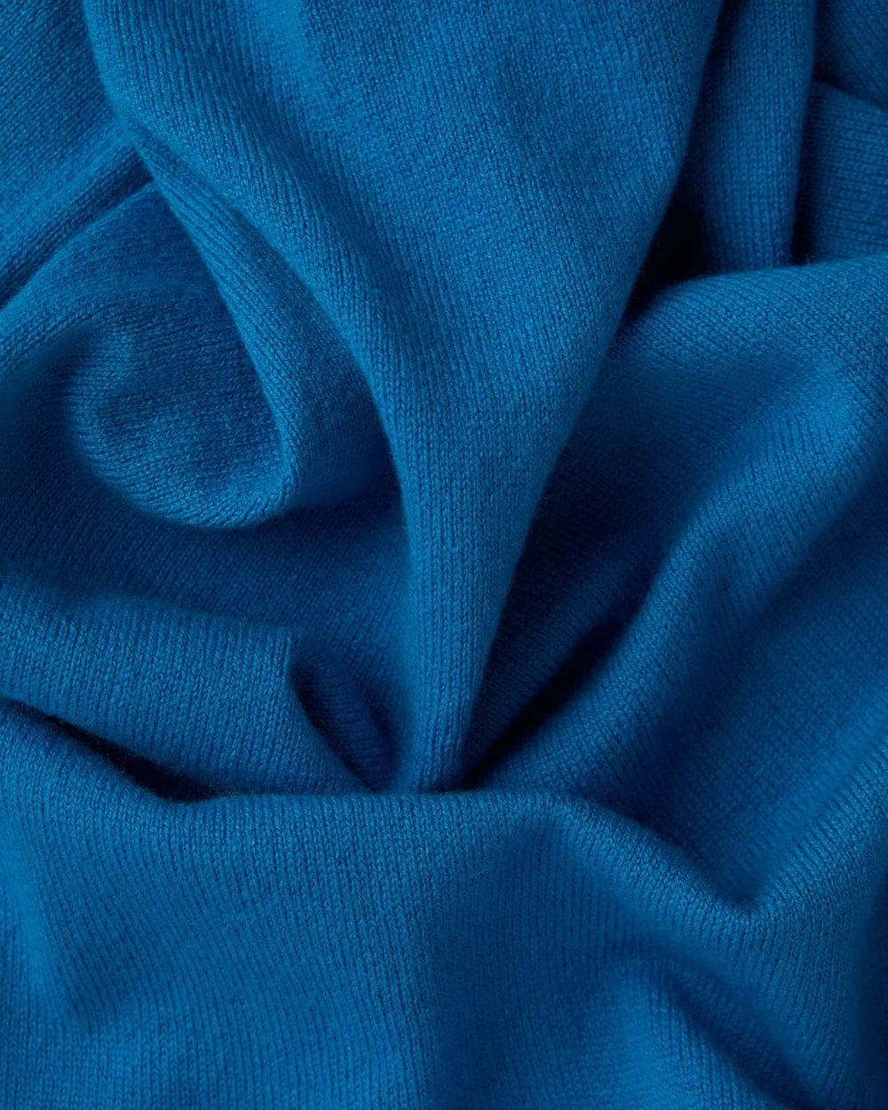 Shard Blue V-Neck Cashmere Sweater