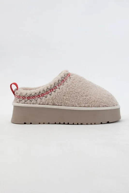 Sherpa Tessa Platfrom Slippers