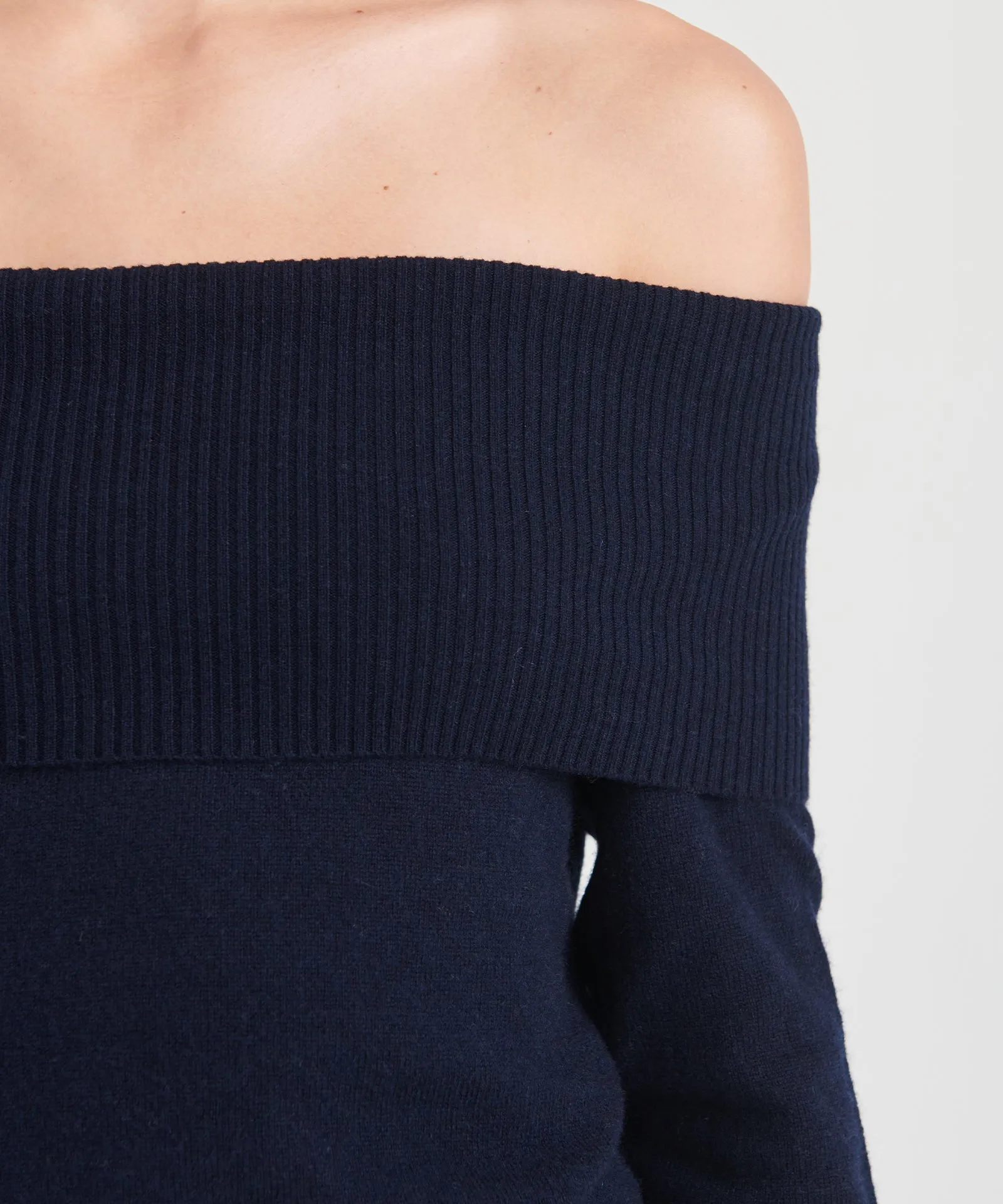 Signature Cashmere Off The Shoulder Sweater