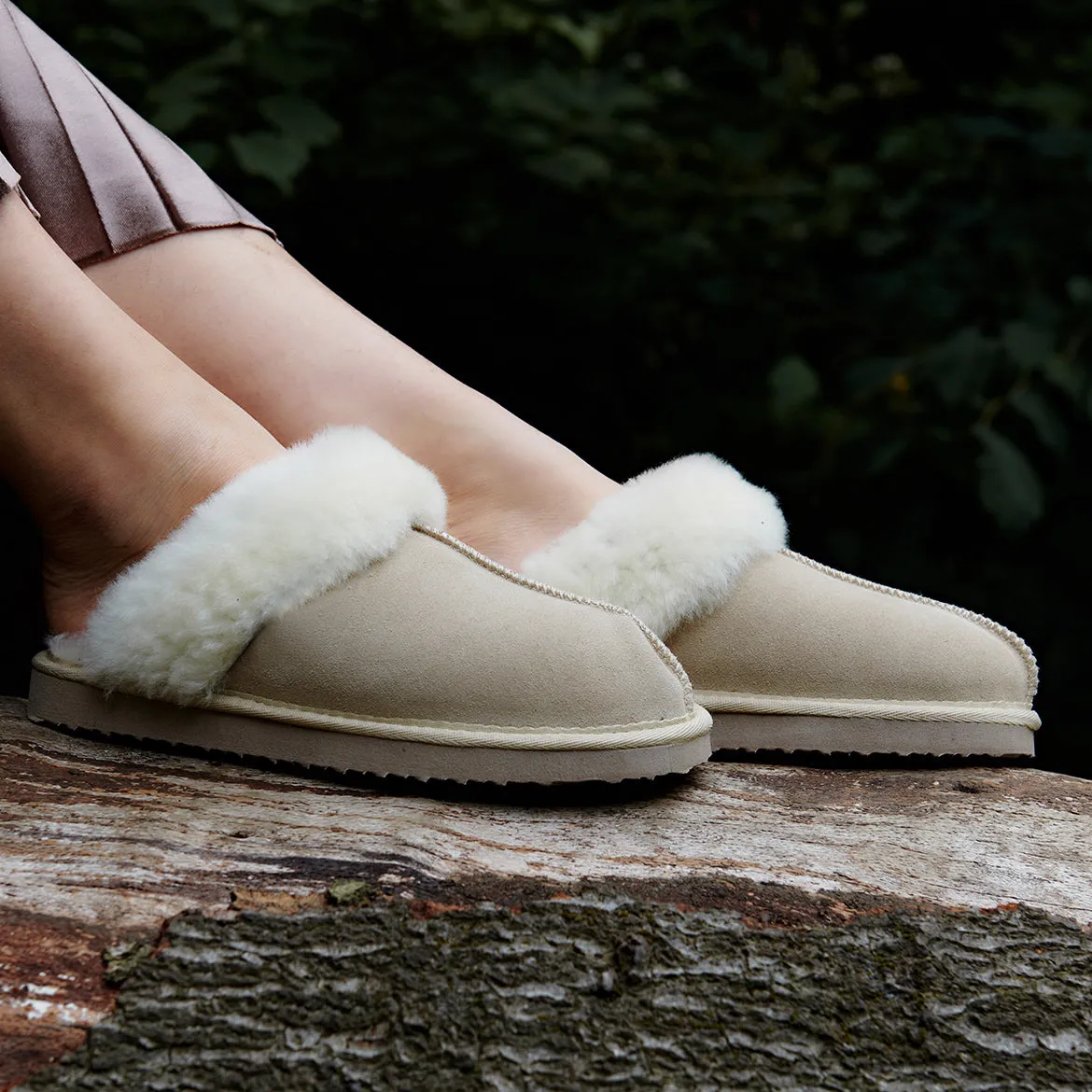 Snow Paw Sheepskin Slippers