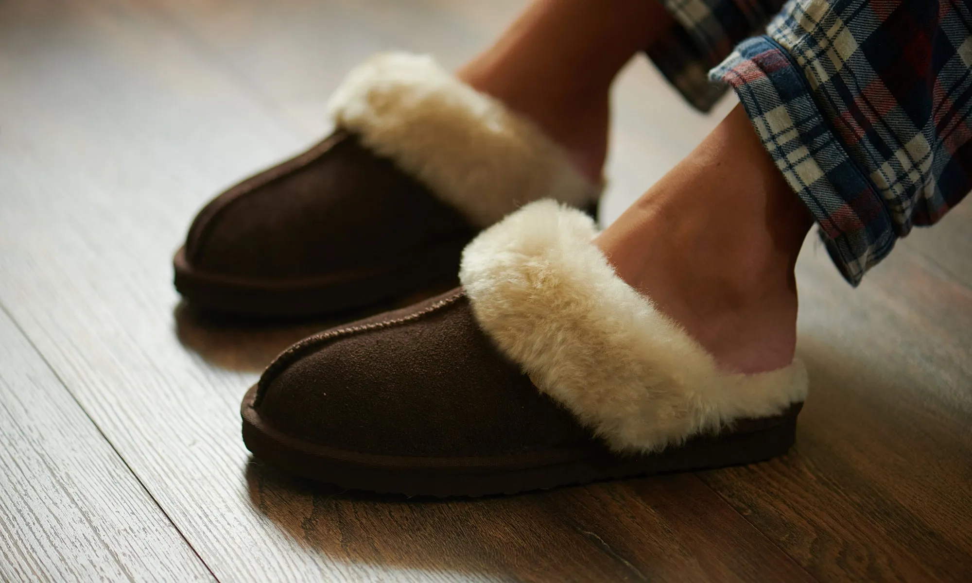 Snow Paw Sheepskin Slippers