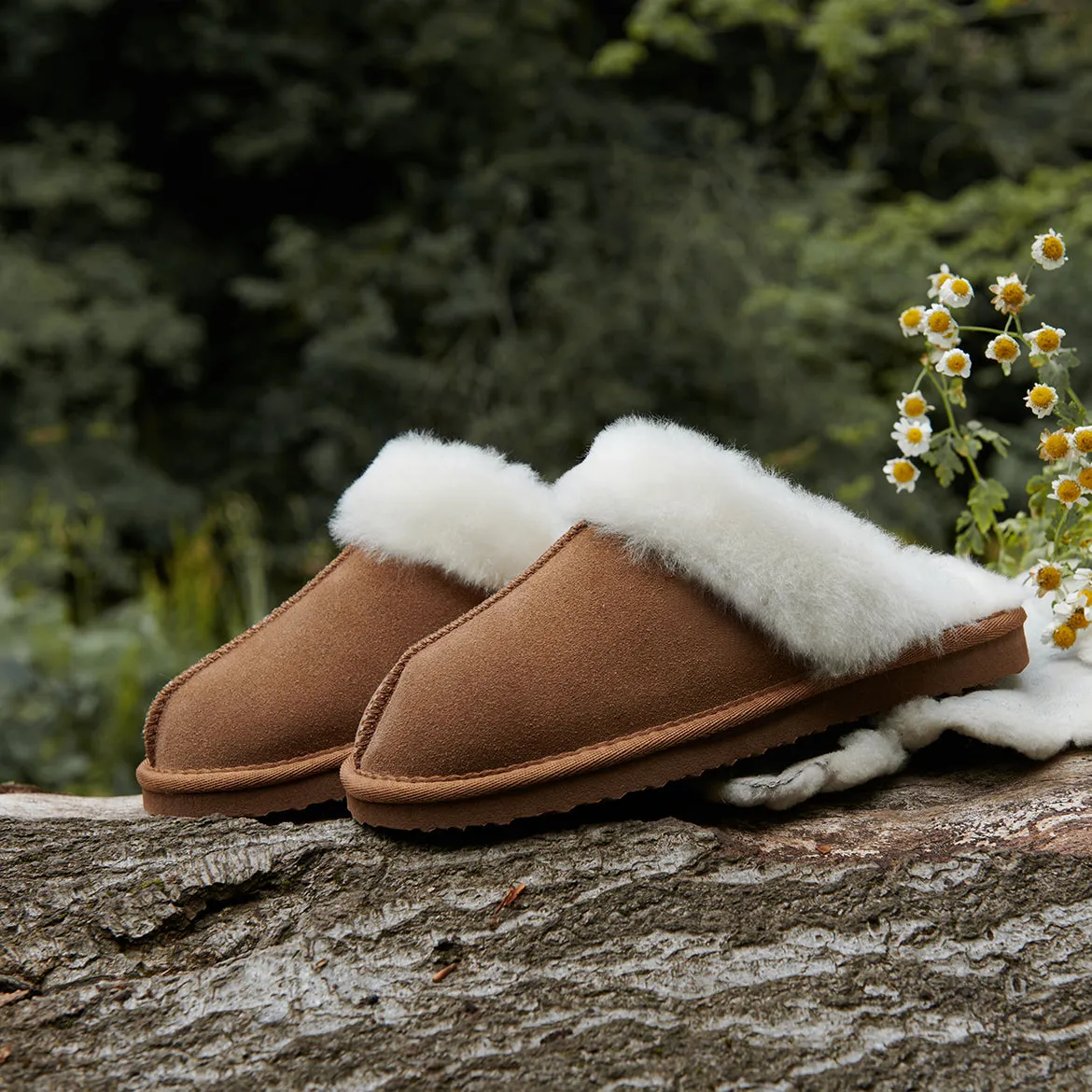 Snow Paw Sheepskin Slippers