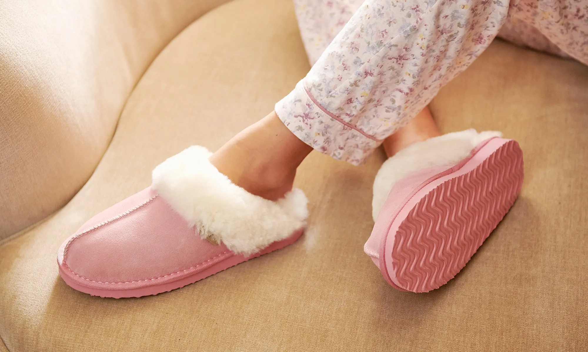 Snow Paw Sheepskin Slippers