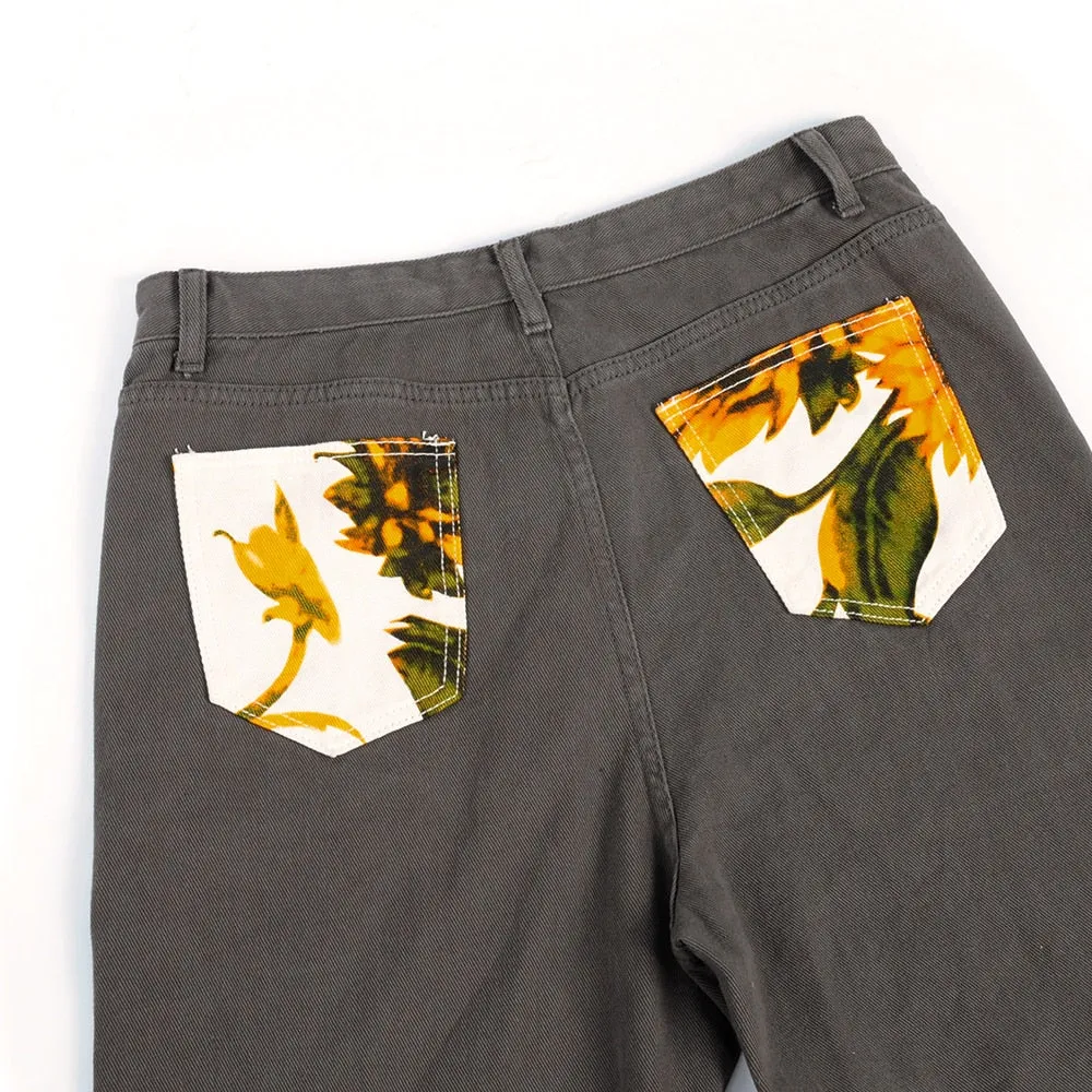 Sun Flower Day Straight Jeans