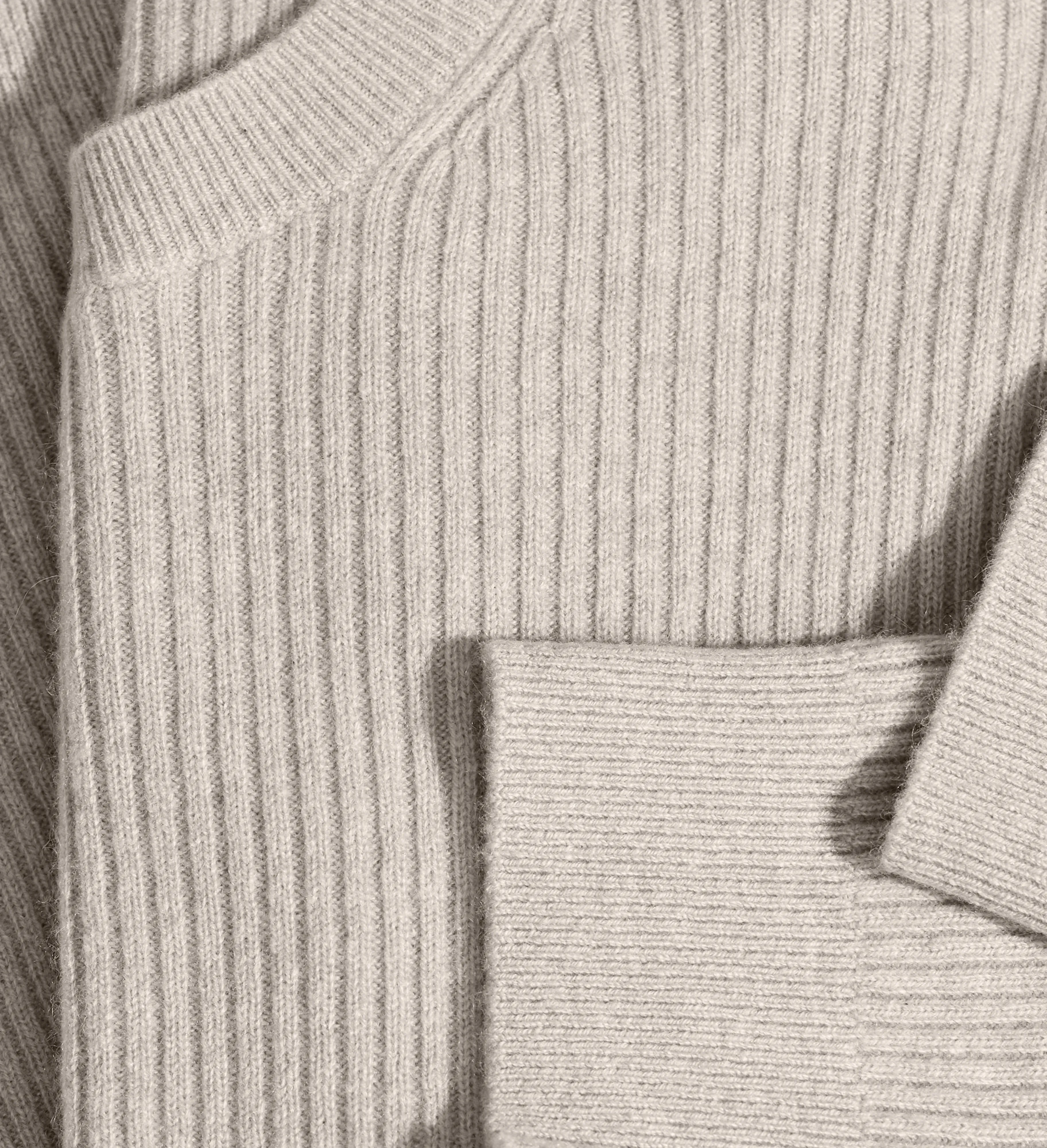 The Ribbed Crewneck Cashmere Sweater