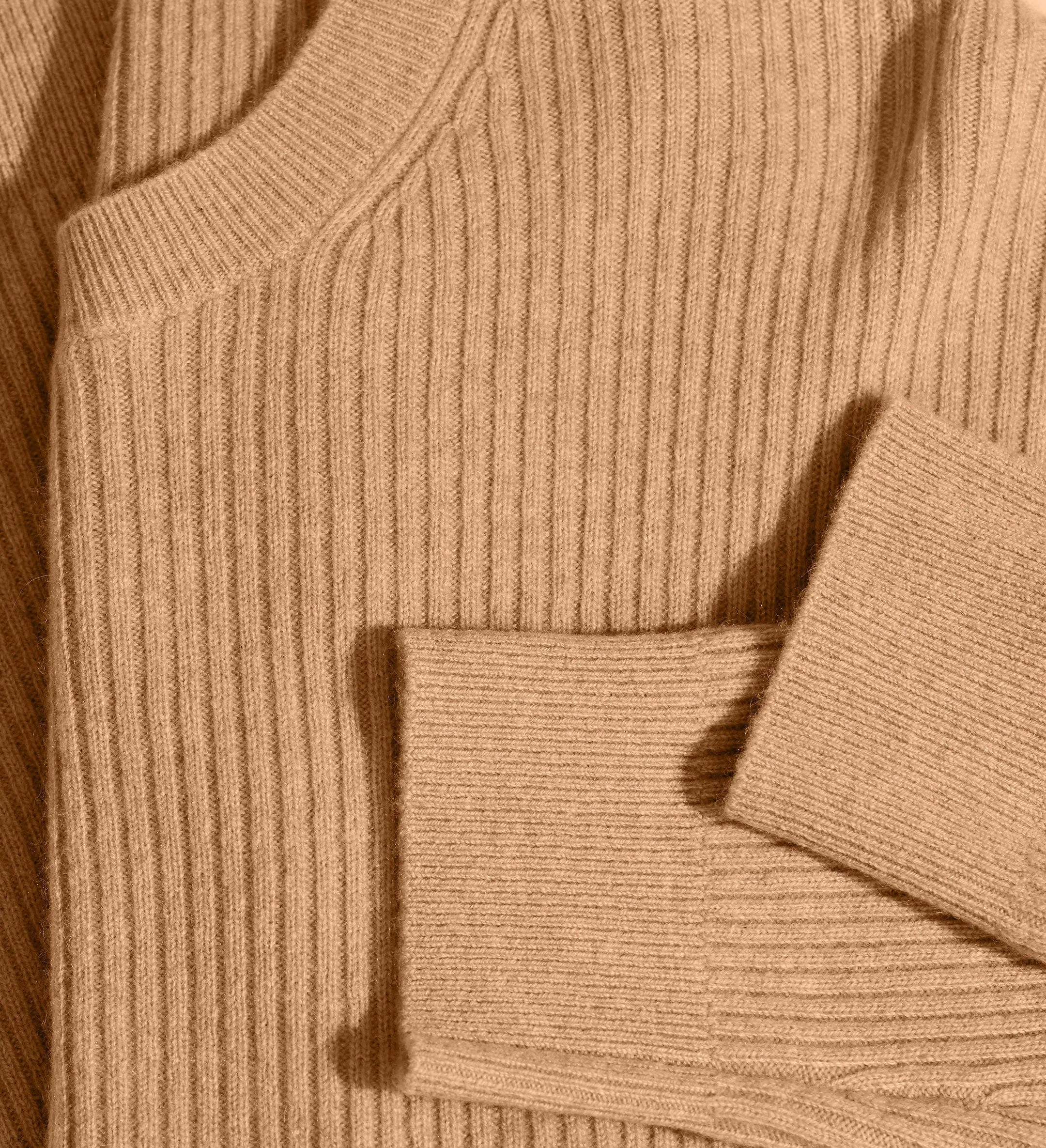 The Ribbed Crewneck Cashmere Sweater