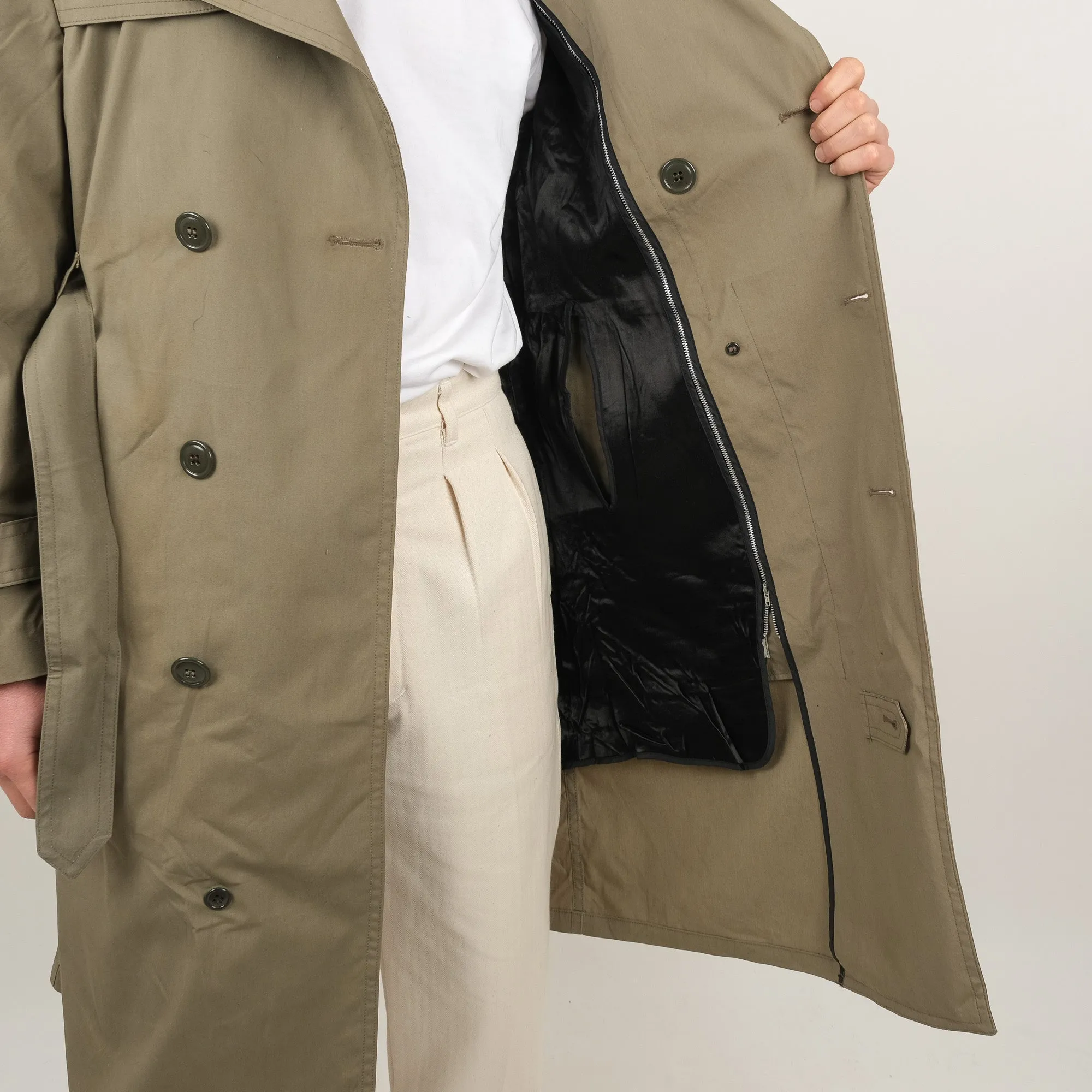 US GREIGE RAINCOAT