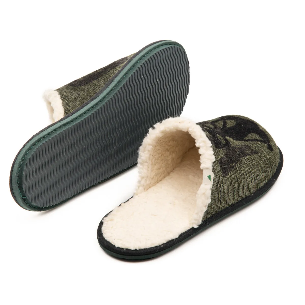 Vegan home slipper GREEN CAT SAW013