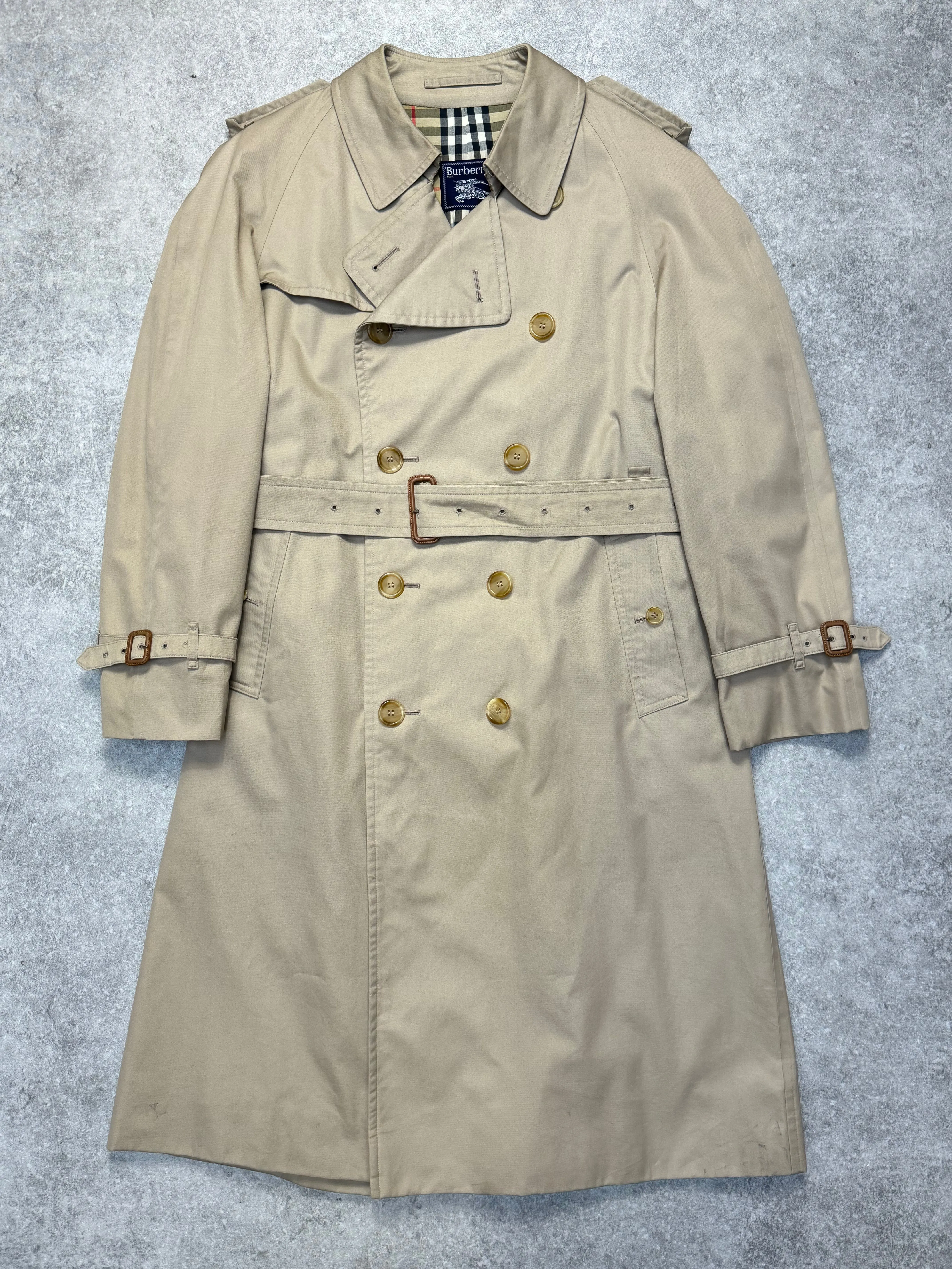 Vintage Burberry Double Breasted Trench Coat