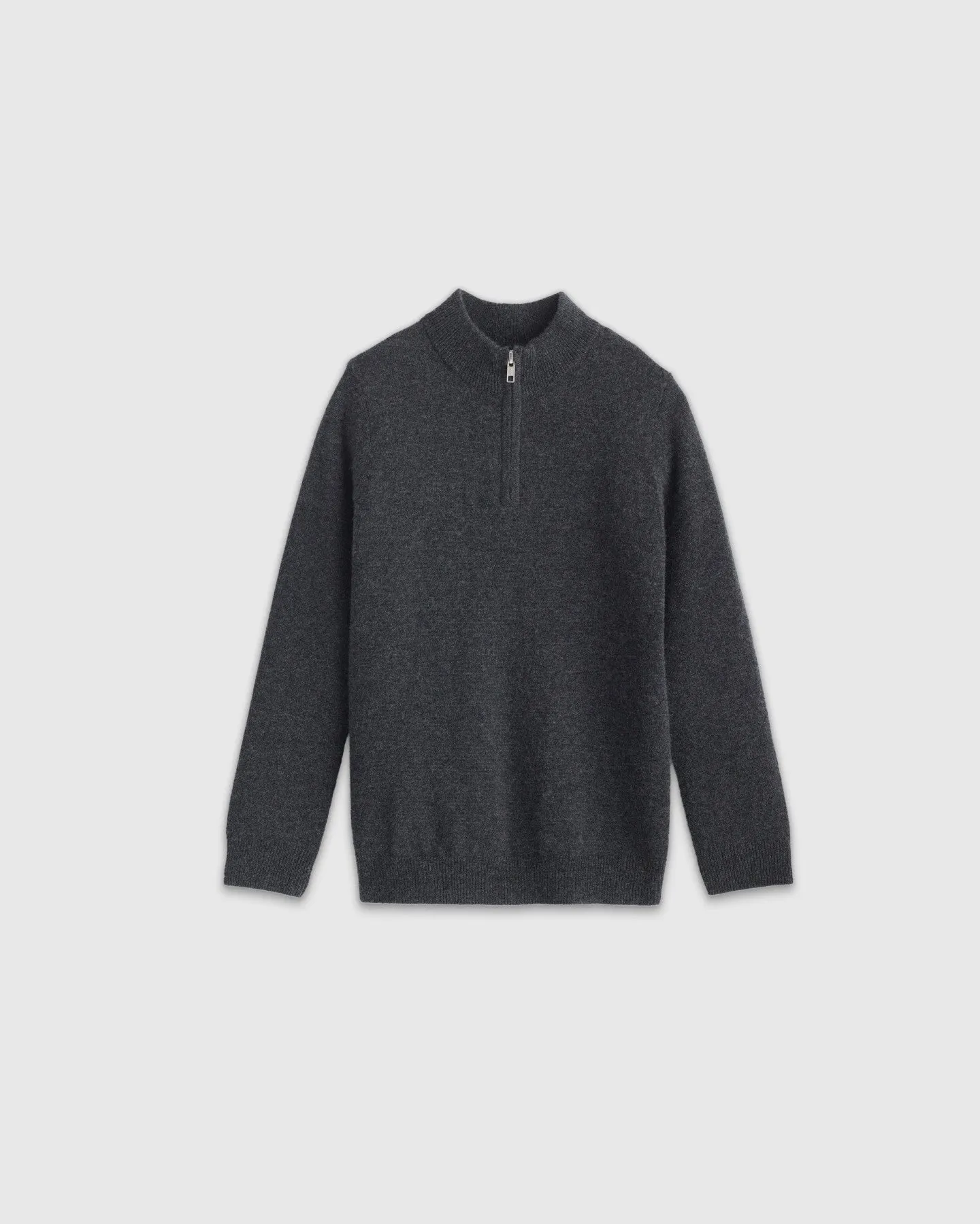 Washable Cashmere Quarter Zip Sweater