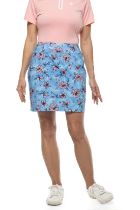 Women's Corta Performance Skort | Clear Sky Blue Tropical Daze