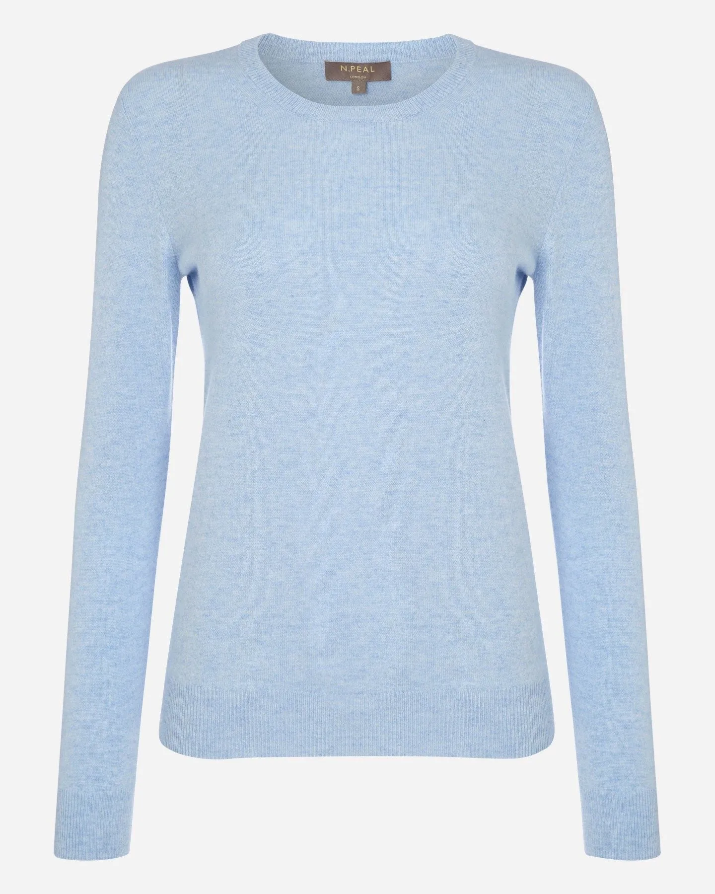 Women's Evie Classic Round Neck Cashmere Jumper Cornflower Blue